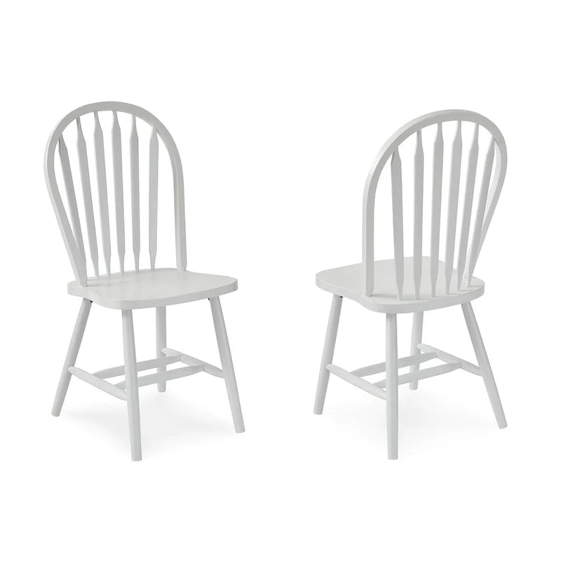 Chaise de salle à manger Windsor Arrowback en bois massif