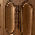 Meuble buffet avec 4 portes, console en bois avec étagère réglable, marron