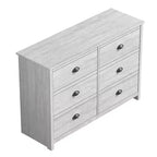 Commode 6 tiroirs (emboîtable) - Chêne gris poussiéreux