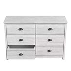 Commode 6 tiroirs (emboîtable) - Chêne gris poussiéreux