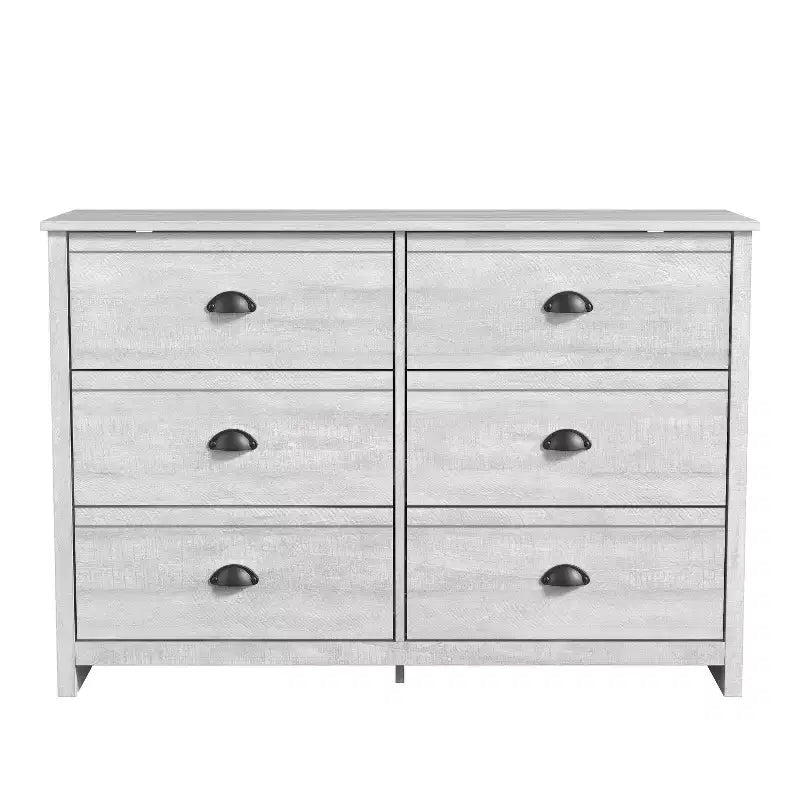 Commode 6 tiroirs (emboîtable) - Chêne gris poussiéreux