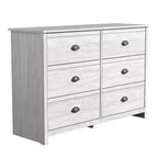Commode 6 tiroirs (emboîtable) - Chêne gris poussiéreux
