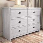Commode 6 tiroirs (emboîtable) - Chêne gris poussiéreux