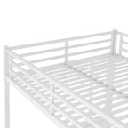Lits Superposés Queen pour Adultes, Lits Superposés Robustes pour Adultes, Lit Superposé en Métal Taille Queen avec 2 Échelles, Silencieux, Blanc