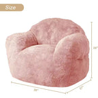 Touch Bean Bag Chair, 320GSM Polyester Accent Chair with High-Resilience Sponge Fill, Ultra Soft Lounge Chair for Living Room, Bedroom