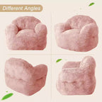 Fauteuil d'appoint en polyester 320 GSM avec rembourrage éponge haute résilience, fauteuil de salon ultra doux pour salon, chambre à coucher