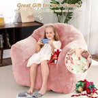Fauteuil d'appoint en polyester 320 GSM avec rembourrage éponge haute résilience, fauteuil de salon ultra doux pour salon, chambre à coucher
