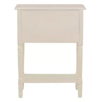 Table console étroite, table de canapé mince avec trois tiroirs de rangement et étagère inférieure, beige