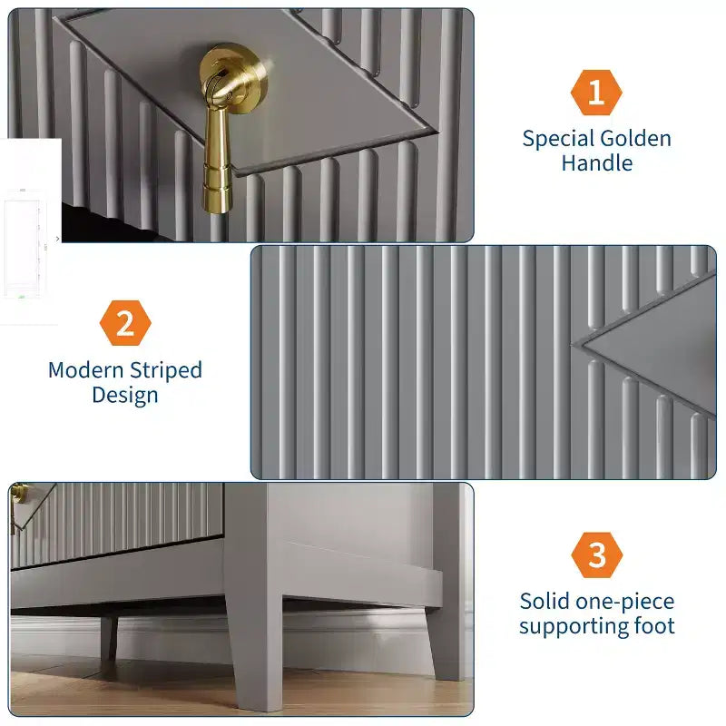 Commode Blanche Cannelée pour Chambre, Tour de Rangement Haute de 43 po avec 5 Tiroirs, Commode Moderne, Unité de Rangement pour Placard, Entrée