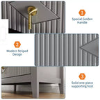 Commode Blanche Cannelée pour Chambre, Tour de Rangement Haute de 43 po avec 5 Tiroirs, Commode Moderne, Unité de Rangement pour Placard, Entrée