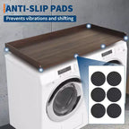 Plan de travail pour lave-linge/sèche-linge, 137x70 cm, en bois étanche – Rebord de protection, antidérapant, pour l'organisation de la buanderie