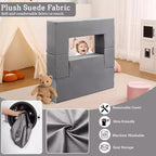 Canapé modulaire pour enfants et tout-petits, ensemble de canapés de jeu en mousse avec coussins détachables, canapé souple convertible pour chambre ou salle de jeux