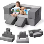 Canapé modulaire pour enfants et tout-petits, ensemble de canapés de jeu en mousse avec coussins détachables, canapé souple convertible pour chambre ou salle de jeux