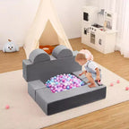 Canapé modulaire pour enfants et tout-petits, ensemble de canapés de jeu en mousse avec coussins détachables, canapé souple convertible pour chambre ou salle de jeux