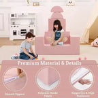 Canapé modulaire pour enfants et tout-petits, ensemble de canapés de jeu en mousse avec coussins détachables, canapé souple convertible pour chambre ou salle de jeux
