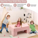 Canapé modulaire pour enfants et tout-petits, ensemble de canapés de jeu en mousse avec coussins détachables, canapé souple convertible pour chambre ou salle de jeux