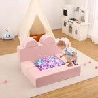 Canapé modulaire pour enfants et tout-petits, ensemble de canapés de jeu en mousse avec coussins détachables, canapé souple convertible pour chambre ou salle de jeux