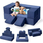 Canapé modulaire pour enfants et tout-petits, ensemble de canapés de jeu en mousse avec coussins détachables, canapé souple convertible pour chambre ou salle de jeux