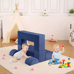 Canapé modulaire pour enfants et tout-petits, ensemble de canapés de jeu en mousse avec coussins détachables, canapé souple convertible pour chambre ou salle de jeux