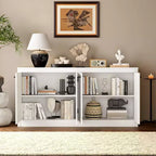 Bahut 4 portes de 160 cm, Buffet de rangement moderne pour le salon, la salle à manger et le bureau