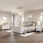Commode moderne à 3 tiroirs, meuble compact en bois avec poignées métalliques robustes, rangement peu encombrant pour chambre, entrée, couloir