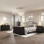 Commode moderne à 3 tiroirs, meuble compact en bois avec poignées métalliques robustes, rangement peu encombrant pour chambre, entrée, couloir