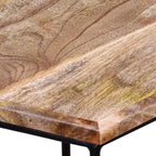 Table basse Bois de manguier Bois de manguier massif, Fer Modulaire moyen