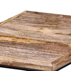 Table basse Bois de manguier Bois de manguier massif, Fer Modulaire moyen