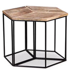 Table basse Bois de manguier Bois de manguier massif, Fer Modulaire moyen