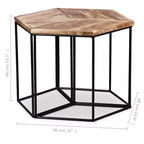 Table basse Bois de manguier Bois de manguier massif, Fer Modulaire moyen