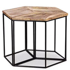 Table basse Bois de manguier Bois de manguier massif, Fer Modulaire moyen