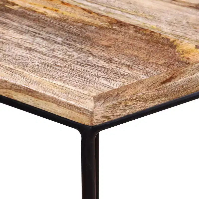 Table basse Bois de manguier Bois de manguier massif, Fer Modulaire moyen