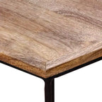 Table basse Bois de manguier Bois de manguier massif, Fer Modulaire moyen