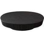 Table basse ovale avec rangement, table basse moderne en bois pour salon, noire