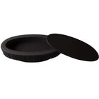 Table basse ovale avec rangement, table basse moderne en bois pour salon, noire