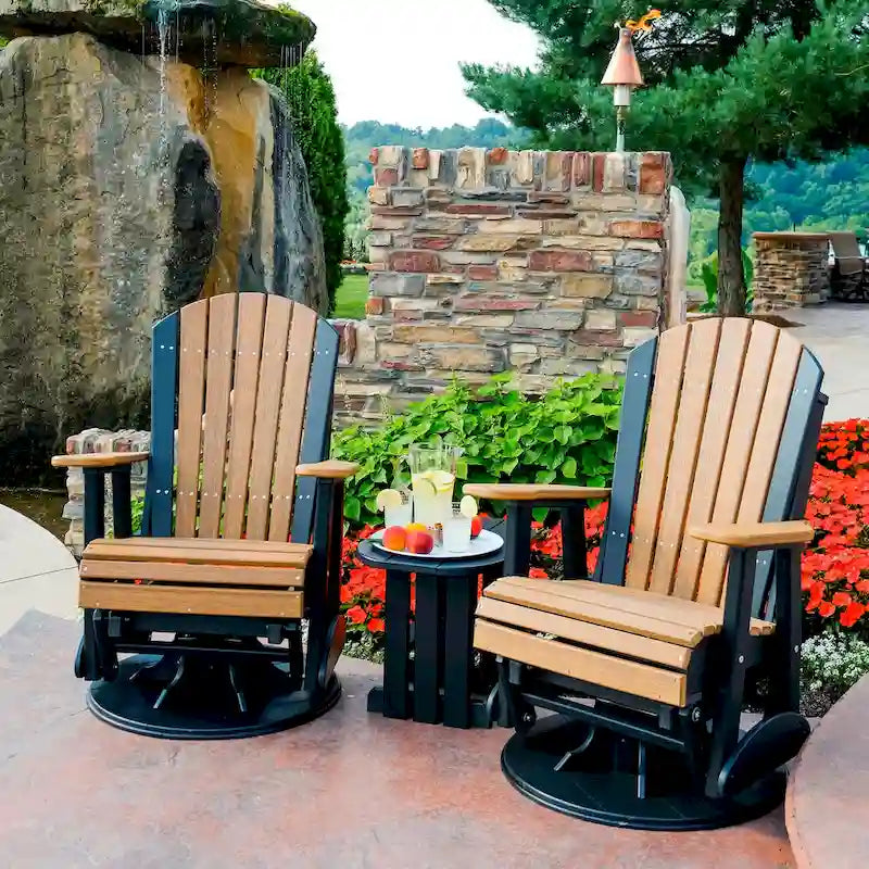 Fauteuil planeur pivotant Adirondack en polybois