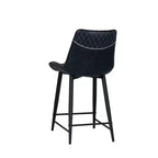 Tabouret de bar rembourré hauteur comptoir bleu