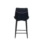 Tabouret de bar rembourré hauteur comptoir bleu