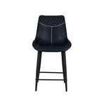 Tabouret de bar rembourré hauteur comptoir bleu