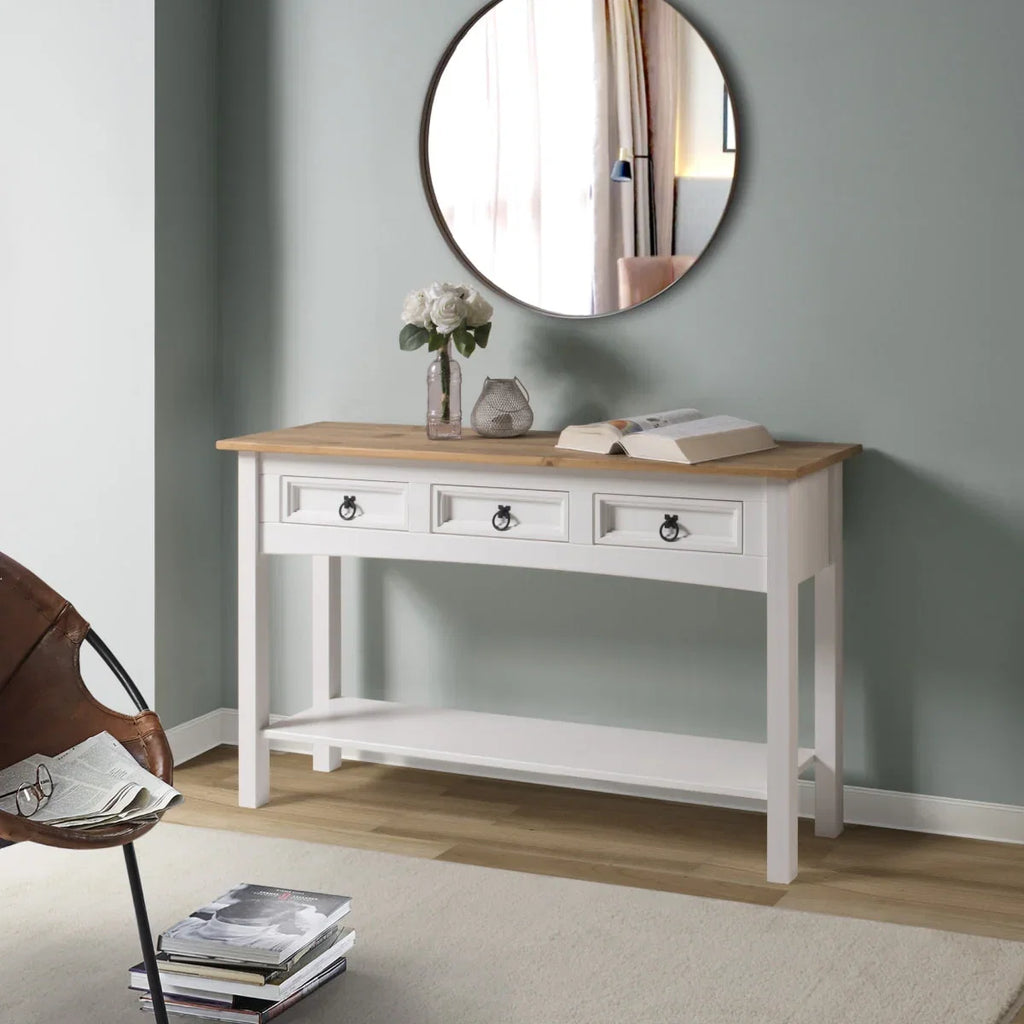 Console de table en bois 3 tiroirs Corona | Furniture Dash - S.O.