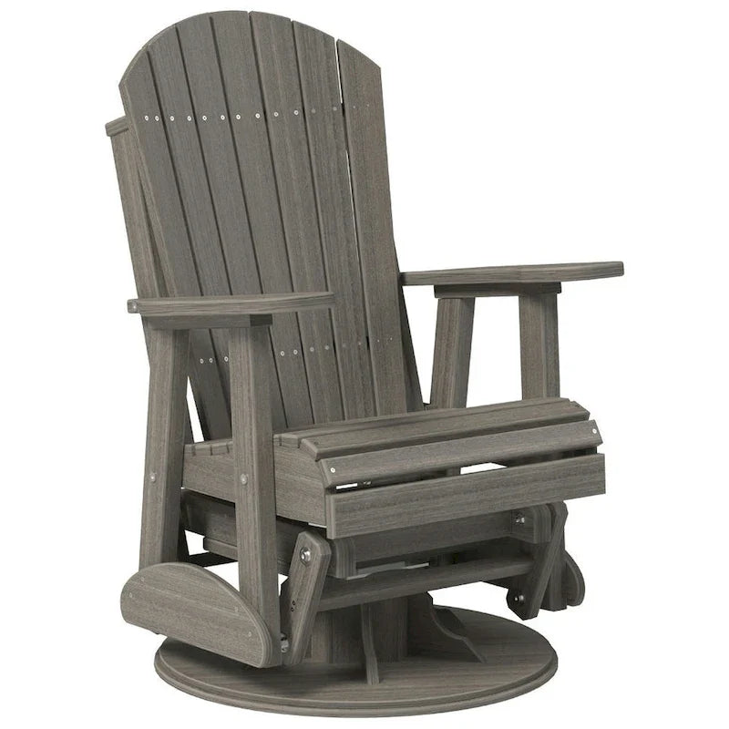 Fauteuil planeur pivotant Adirondack en polybois