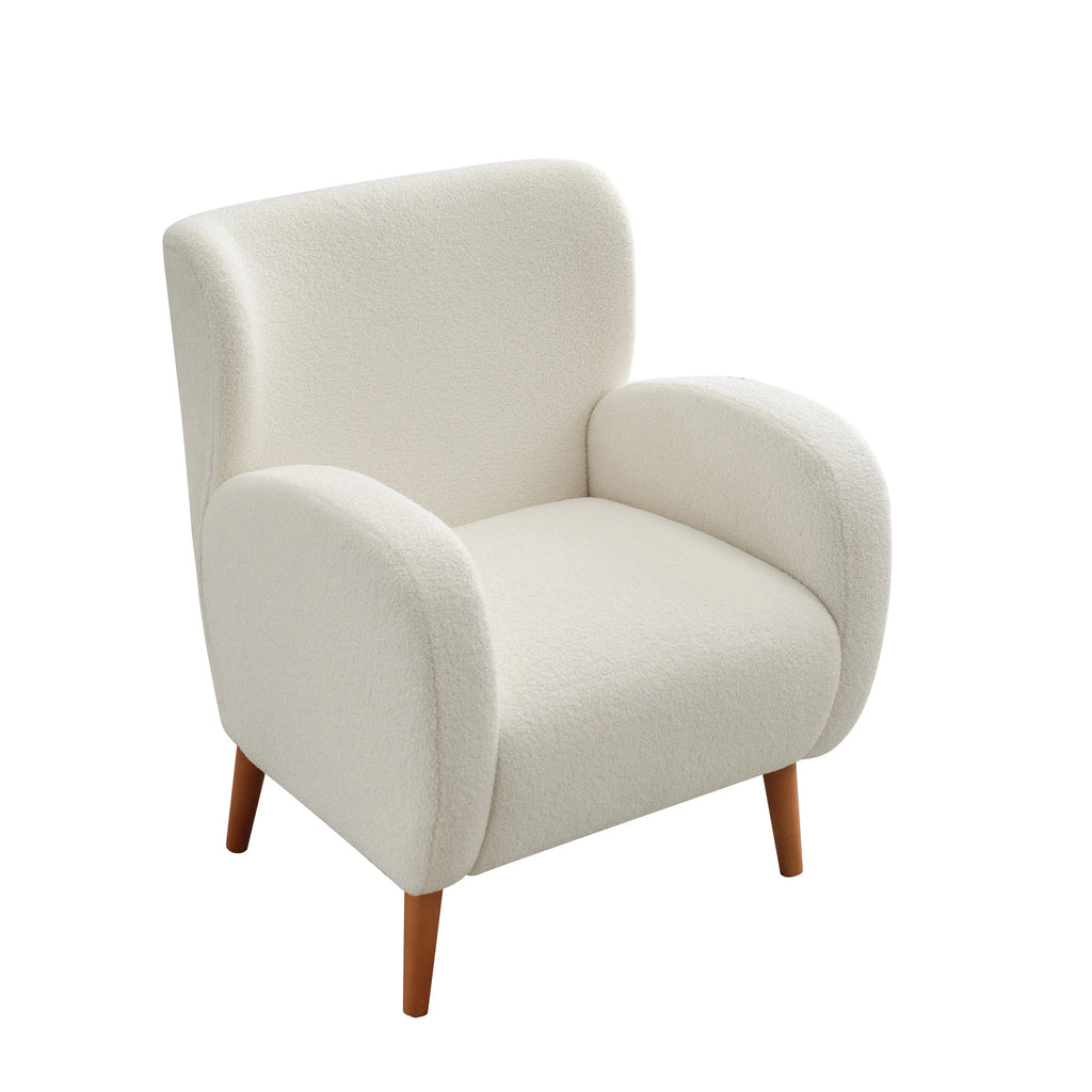 Fauteuil club capitonné moderne avec accoudoirs, canapé simple