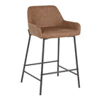 Lot de 2 tabourets de bar industriels hauteur comptoir