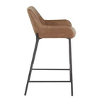 Lot de 2 tabourets de bar industriels hauteur comptoir