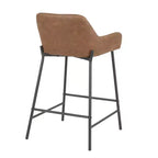 Lot de 2 tabourets de bar industriels hauteur comptoir