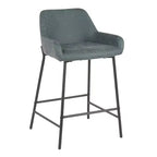 Lot de 2 tabourets de bar industriels hauteur comptoir