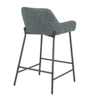 Lot de 2 tabourets de bar industriels hauteur comptoir