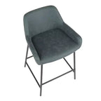 Lot de 2 tabourets de bar industriels hauteur comptoir
