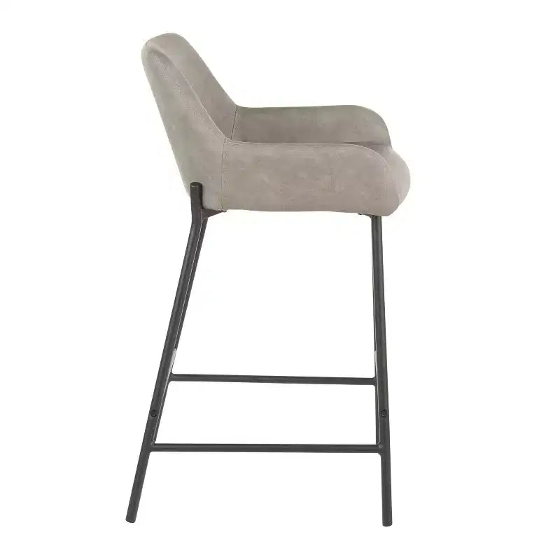 Lot de 2 tabourets de bar industriels hauteur comptoir