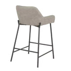 Lot de 2 tabourets de bar industriels hauteur comptoir